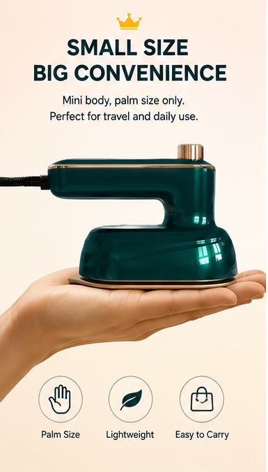Mini Portable Travel Iron | Compact Folding Iron