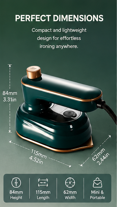 Mini Portable Travel Iron | Compact Folding Iron